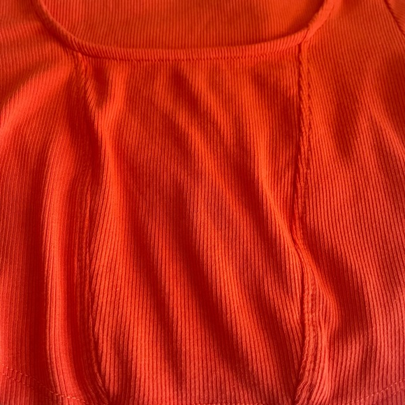 nwot garage orange mackenzie corset cropped top - Picture 3 of 5